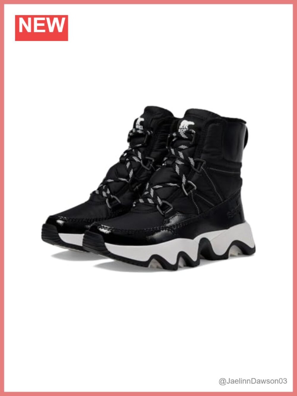 Women's Waterproof Ankle Snow Boots 200g Insulation Lace-Up Rubber Sole